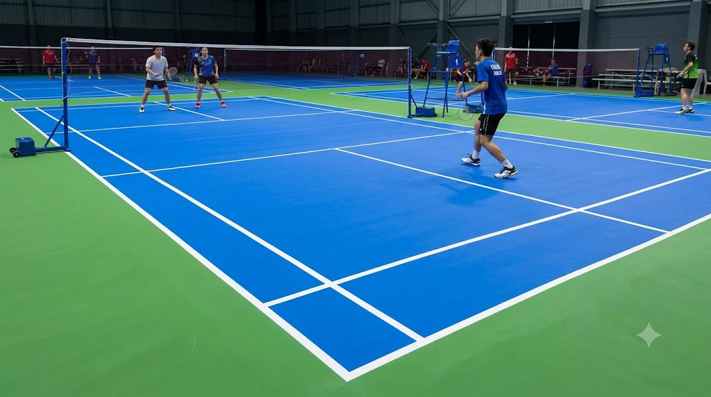 BWF Synthetic PVC Mat Badminton Court